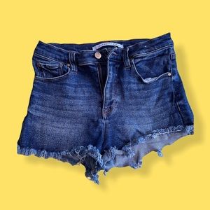 Denim Mini Shorts Size S 7/28 Measures 14 Across